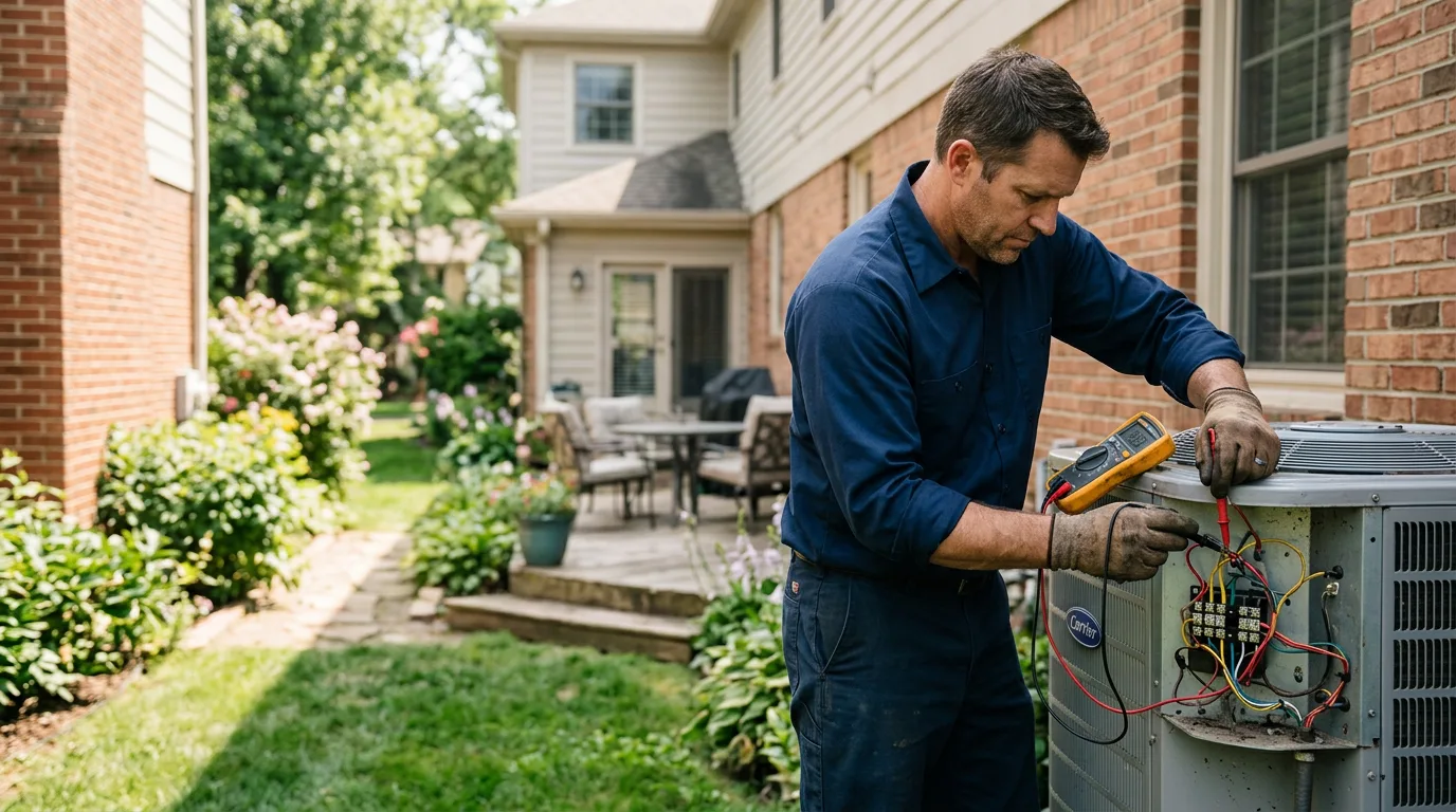 HVAC technician working near Ora, IN
